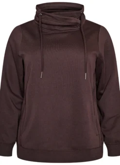 FLASH - Sweatshirt mit Stehkragen und Taschen