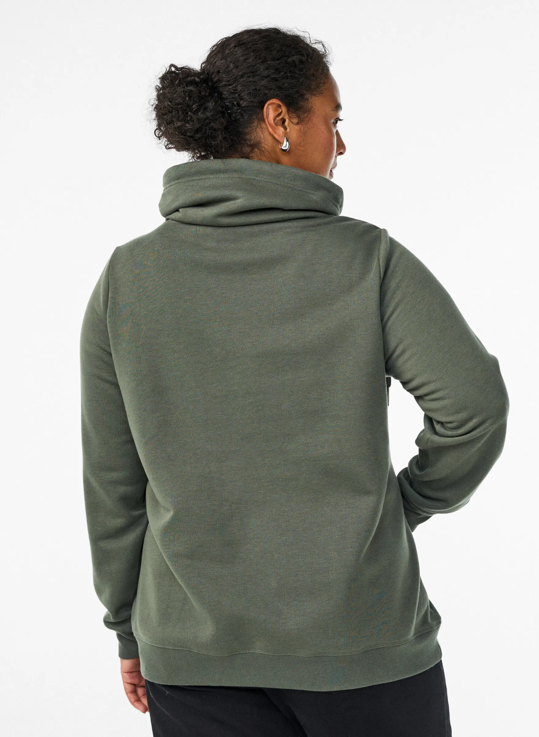 FLASH - Sweatshirt mit Stehkragen und Taschen