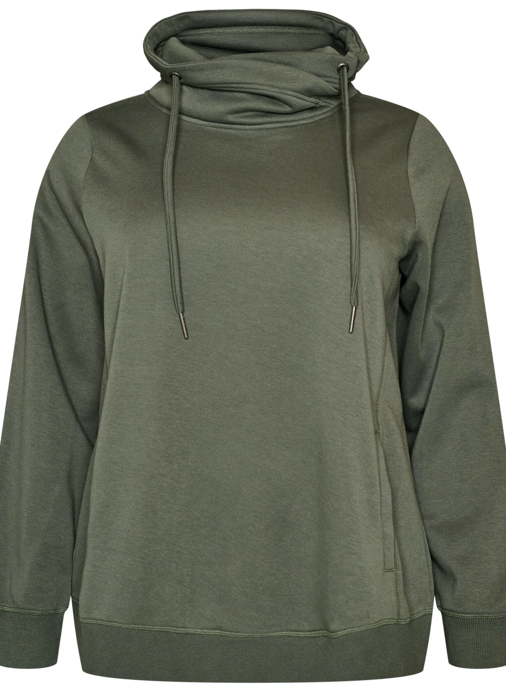 FLASH - Sweatshirt mit Stehkragen und Taschen