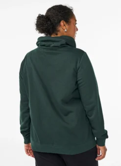 FLASH - Sweatshirt mit Stehkragen und Taschen