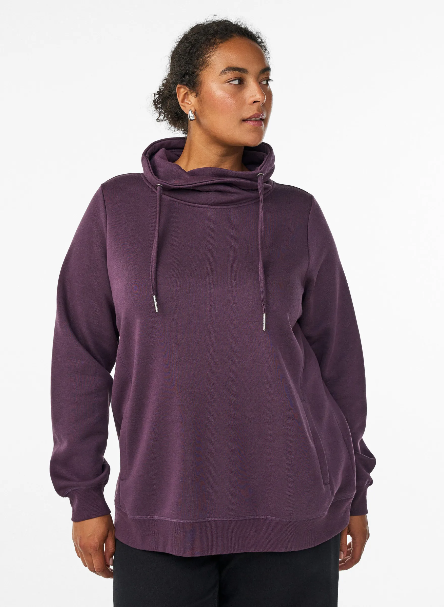 FLASH - Sweatshirt mit Stehkragen und Taschen