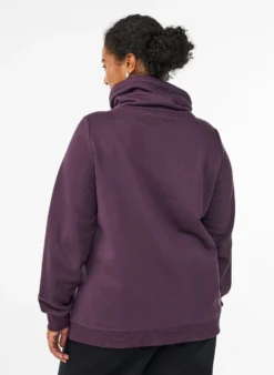 FLASH - Sweatshirt mit Stehkragen und Taschen