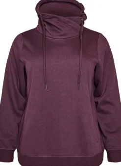 FLASH - Sweatshirt mit Stehkragen und Taschen
