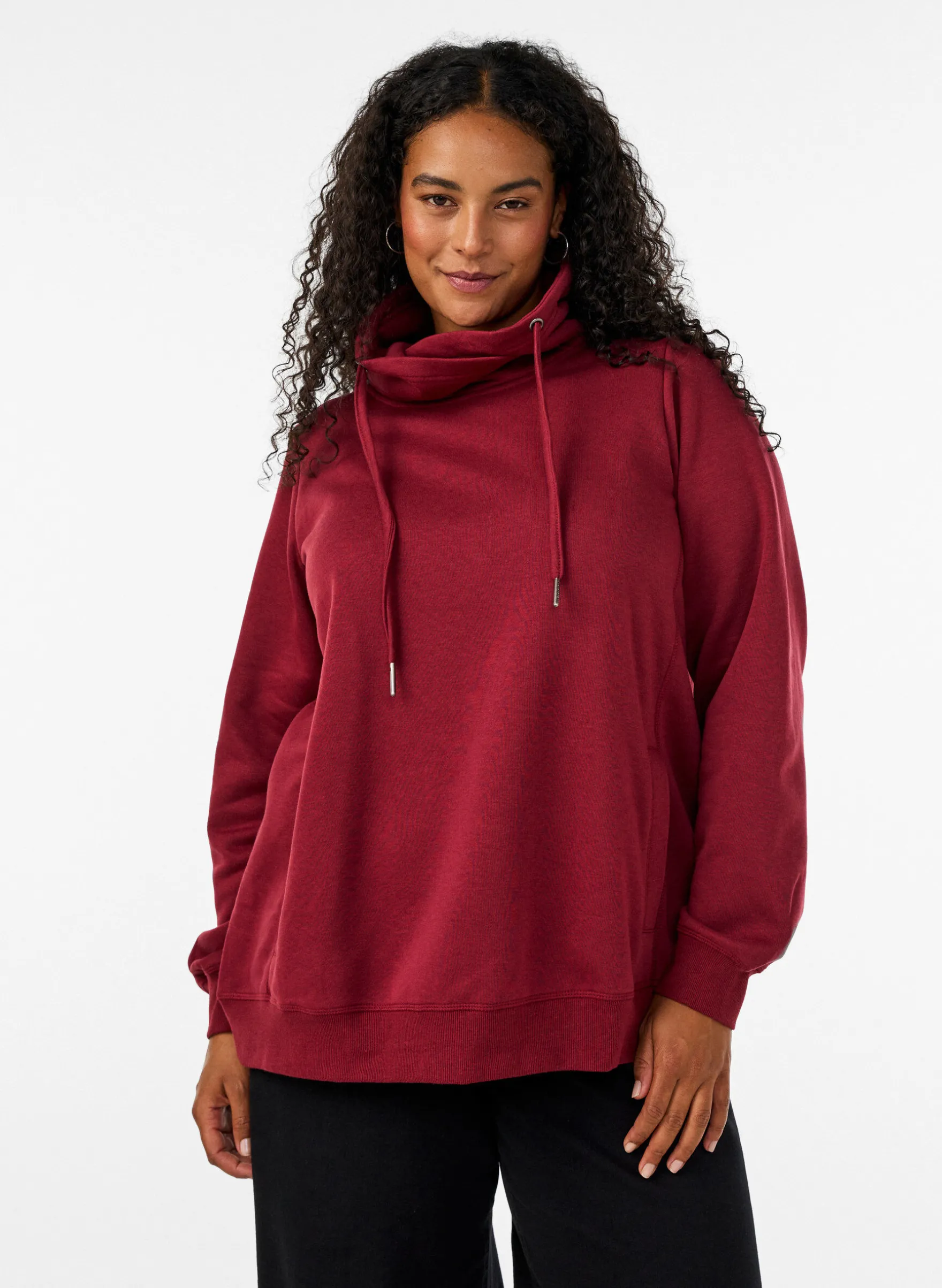 FLASH - Sweatshirt mit Stehkragen und Taschen