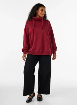 FLASH - Sweatshirt mit Stehkragen und Taschen