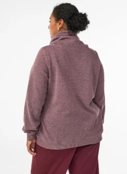 FLASH - Sweatshirt mit Stehkragen und Taschen