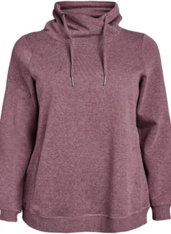 FLASH - Sweatshirt mit Stehkragen und Taschen