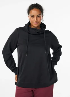 FLASH - Sweatshirt mit Stehkragen und Taschen