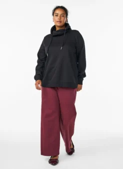FLASH - Sweatshirt mit Stehkragen und Taschen