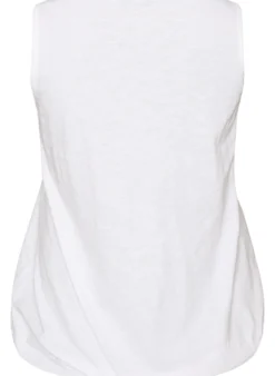 FLASH - Tanktop aus Bio-Baumwolle mit V-Ausschnitt und Knöpfen