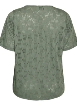 FLASH - T-Shirt aus Jersey mit Lochstickerei