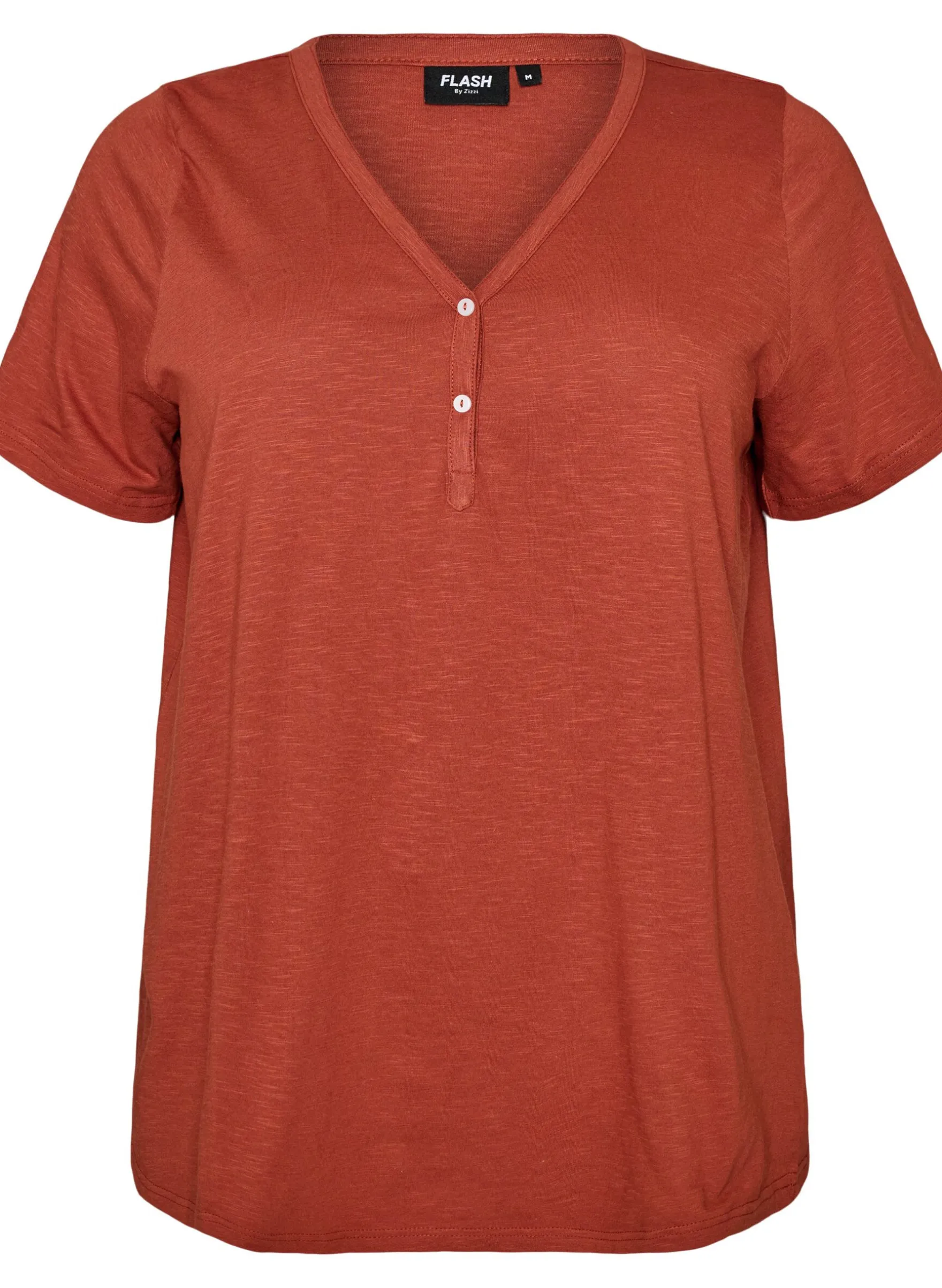 FLASH - T-Shirt mit Knopfleiste