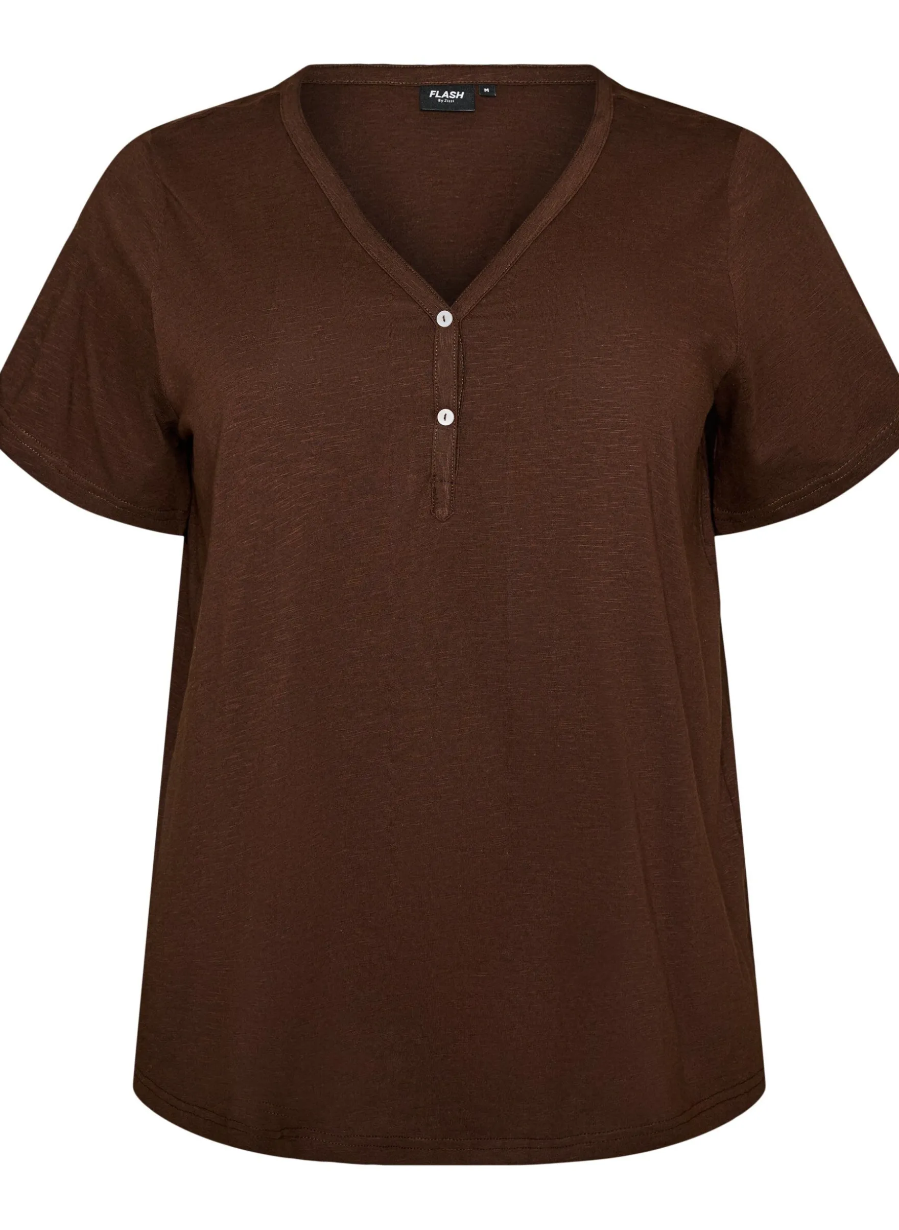 FLASH - T-Shirt mit Knopfleiste