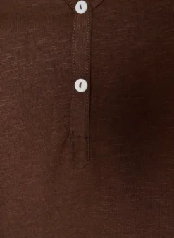 FLASH - T-Shirt mit Knopfleiste