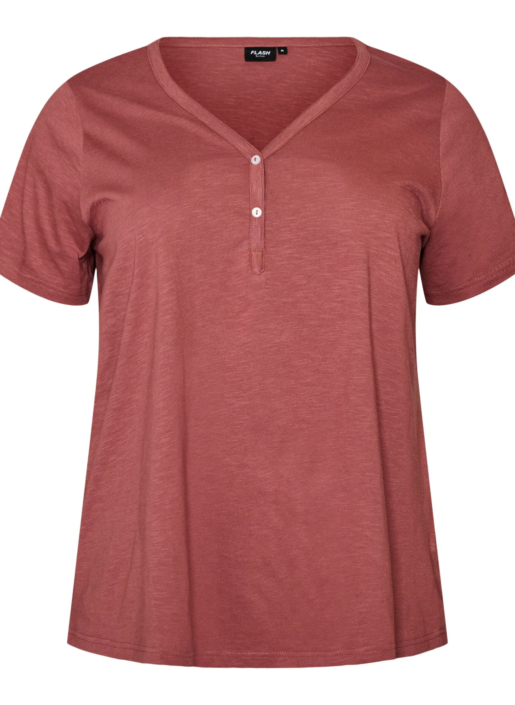 FLASH - T-Shirt mit Knopfleiste