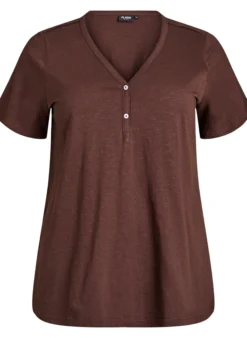 FLASH - T-Shirt mit Knopfleiste