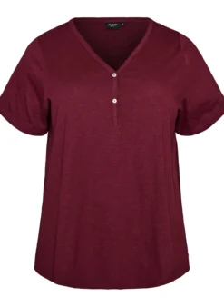 FLASH - T-Shirt mit Knopfleiste