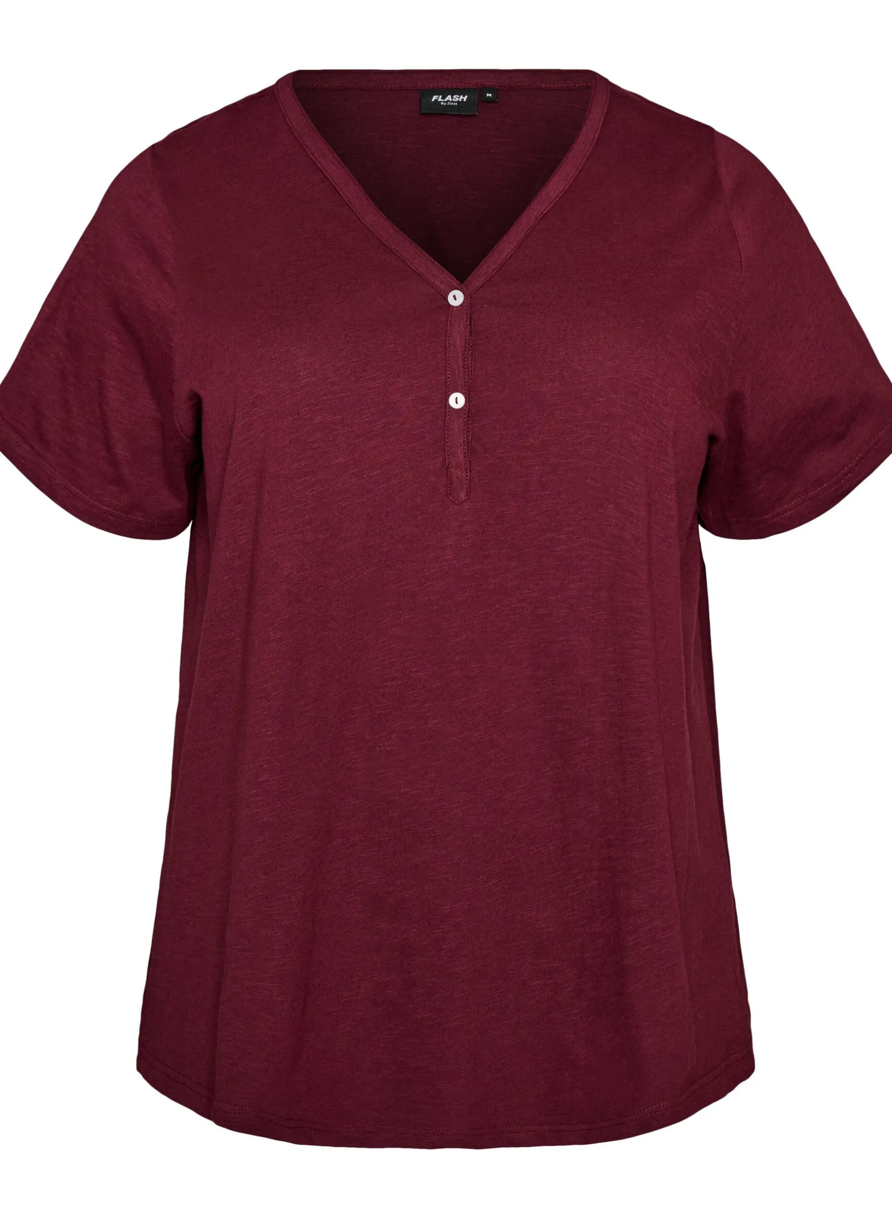 FLASH - T-Shirt mit Knopfleiste