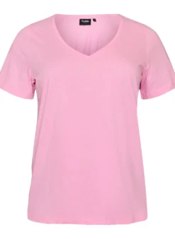 FLASH - T-Shirt mit V-Ausschnitt