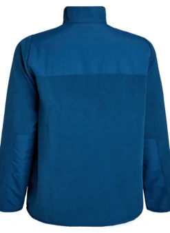 Fleecejacke mit hohem Kragen und Taschen