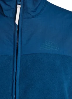 Fleecejacke mit hohem Kragen und Taschen