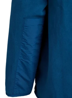 Fleecejacke mit hohem Kragen und Taschen