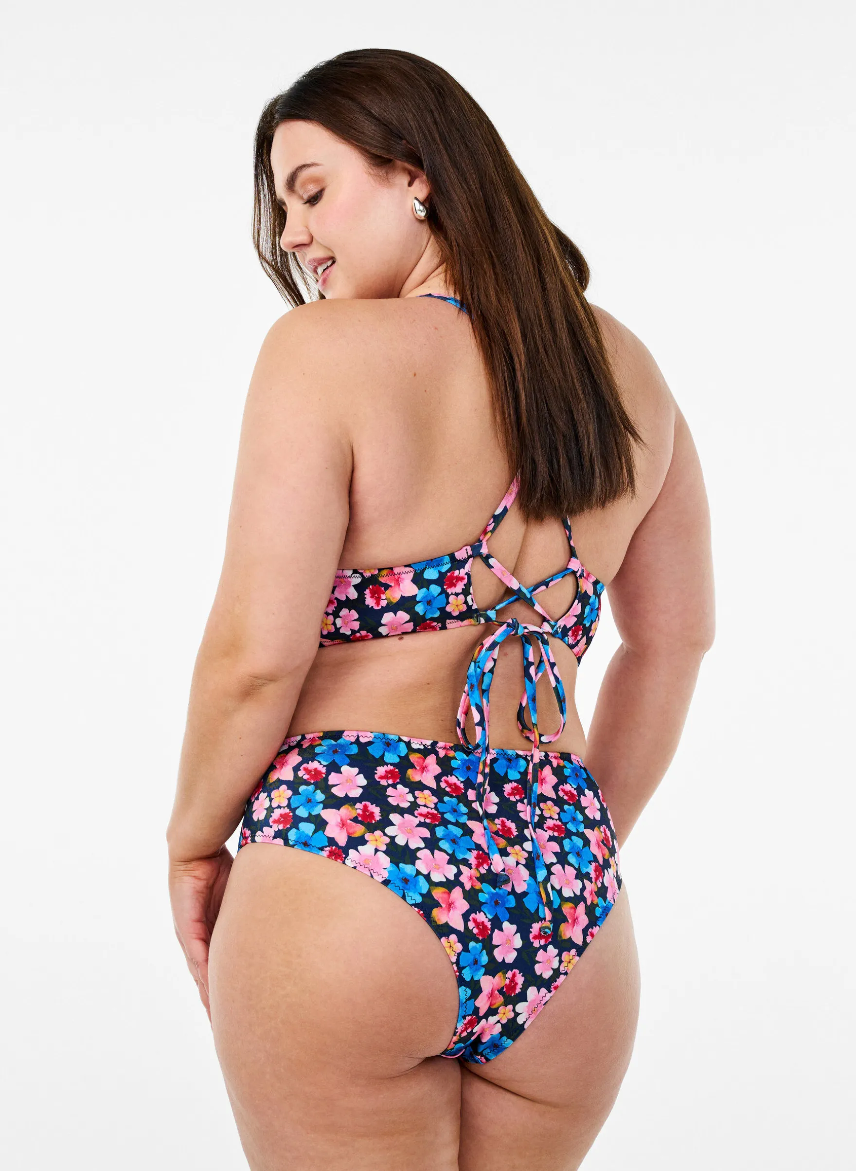 Geblümte Brazilian-Bikinihose