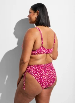 Geblümter Tai-Bikini-Slip zum Binden