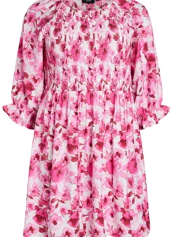 Geblümtes Smockkleid
