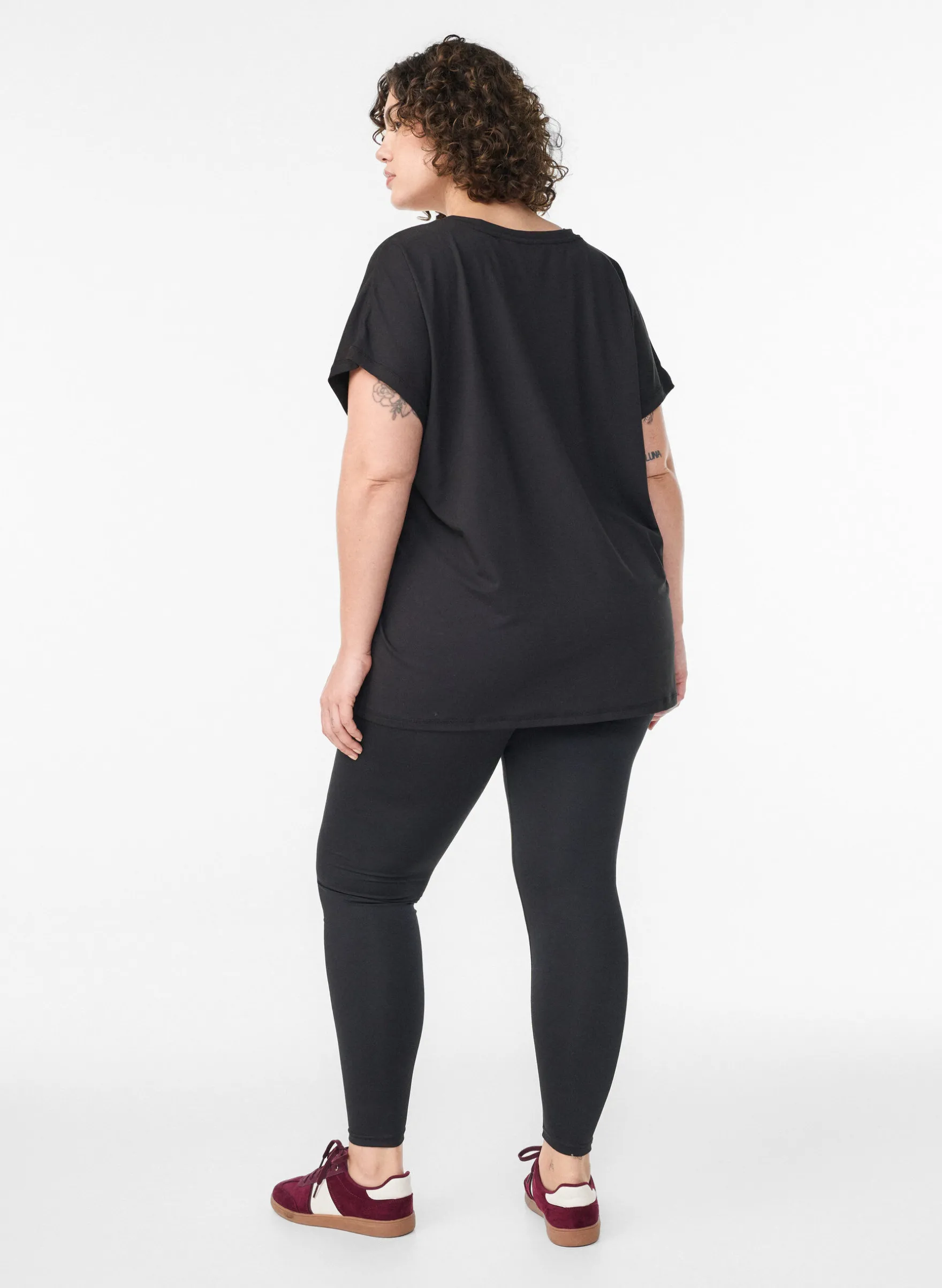 Gekürzte Basic-Trainingsleggings