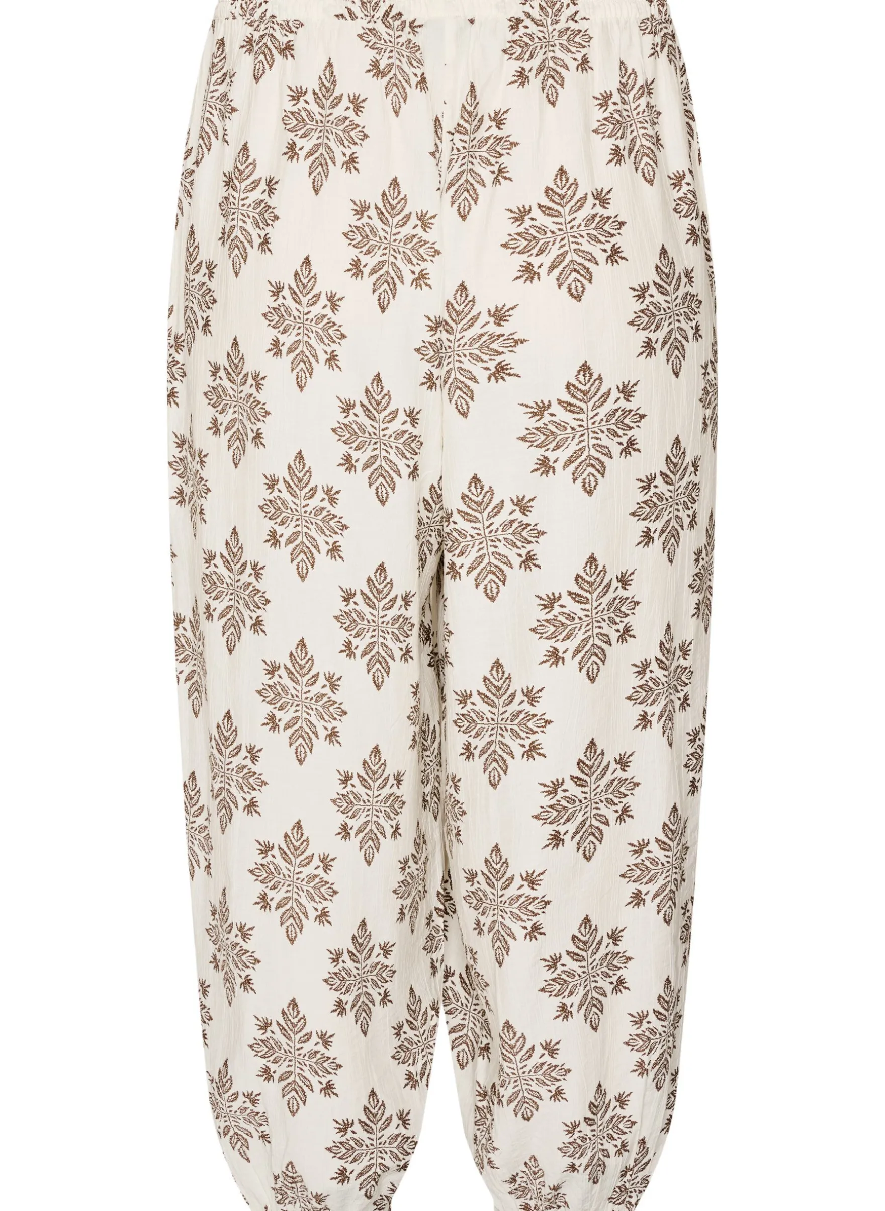 Gemusterte Ballonhose mit hoher Taille