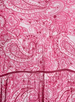 Gemustertes Midikleid aus Viskose
