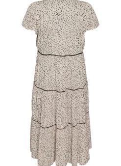 Gemustertes Midikleid aus Viskose