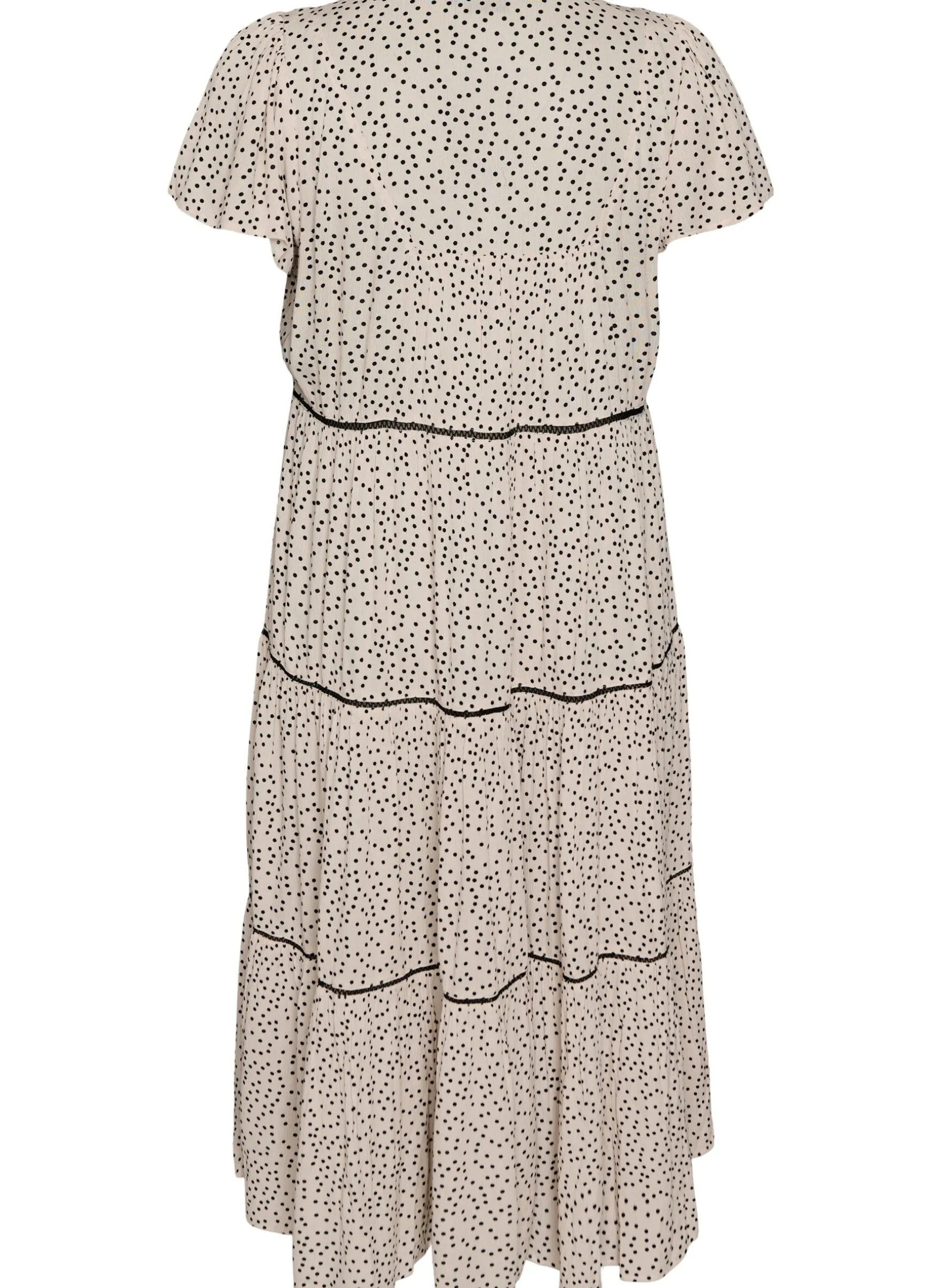 Gemustertes Midikleid aus Viskose