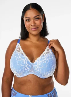 Gepolsterter BH mit Spitze und Mesh