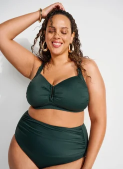 Gepolstertes Bikini Top mit Ringdetail