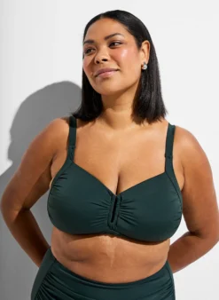 Gepolstertes Bikini Top mit Ringdetail