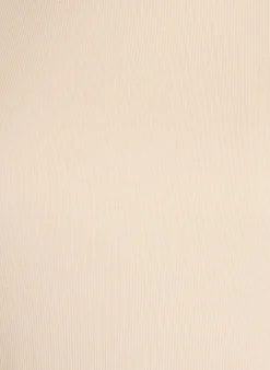 Geripptes Basic-T-Shirt mit Rundhalsausschnitt