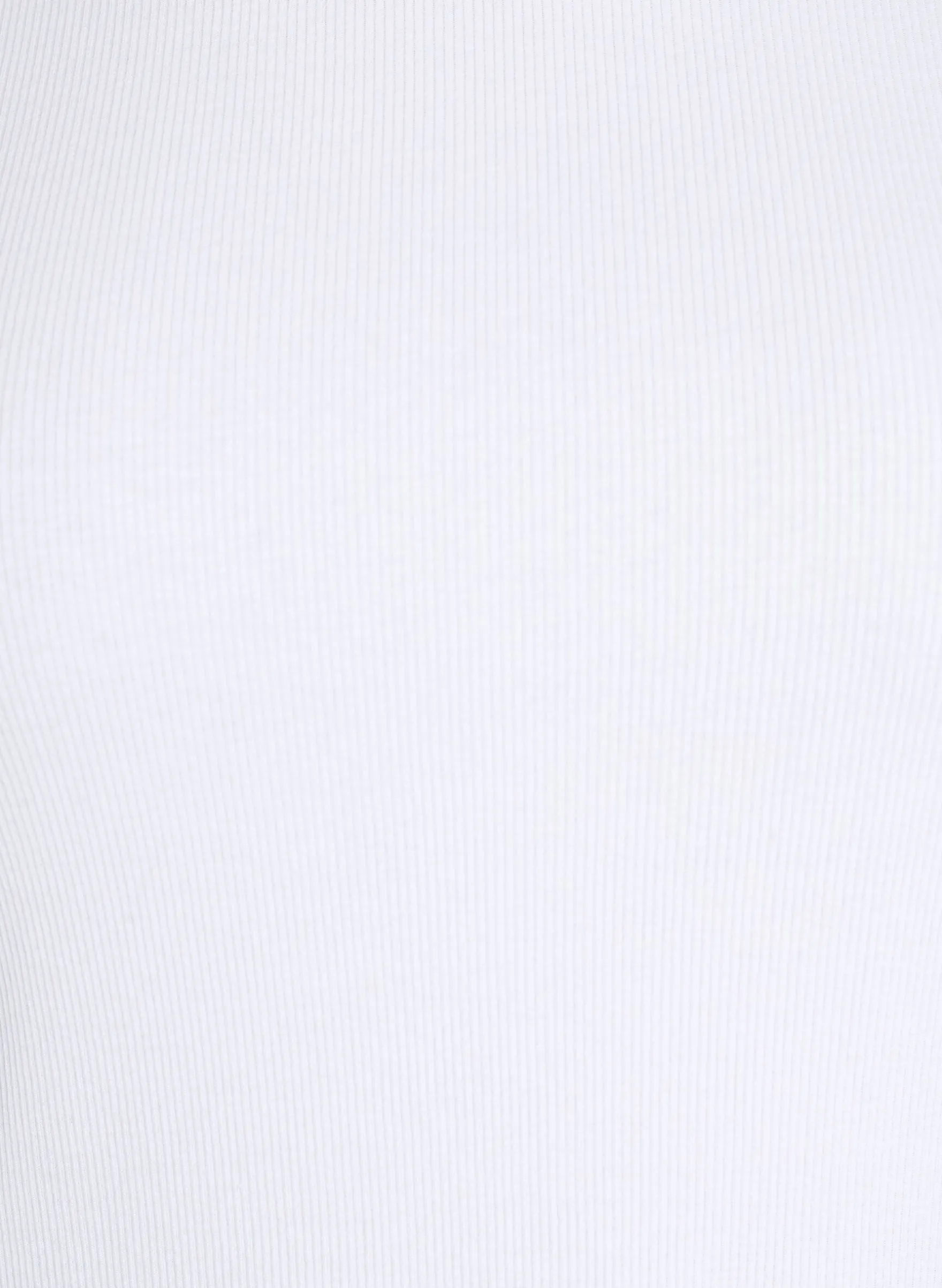 Geripptes Basic-T-Shirt mit Rundhalsausschnitt