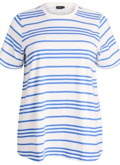 Gestreiftes T-Shirt aus Baumwolle