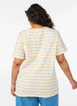 Gestreiftes T-Shirt aus Bio-Baumwolle