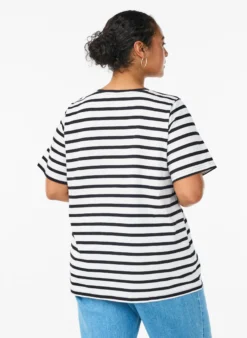 Gestreiftes T-Shirt aus Bio-Baumwolle