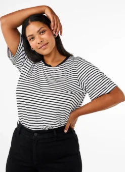 Gestreiftes T-Shirt aus TENCEL™ Lyocell