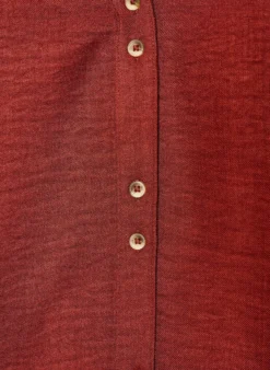 Hemdbluse mit V-Ausschnitt und kurzen Ärmeln
