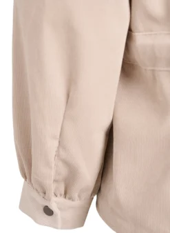 Hemdjacke aus Cord mit Bindegürtel und Taschen