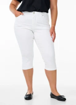 Hoch taillierte Amy Capri Jeans mit Super Slim Fit