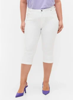 Hoch taillierte Amy Capri Jeans mit Super Slim Fit