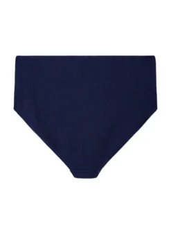 Hoch taillierte Bikinihose mit Struktur
