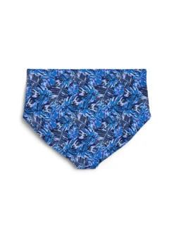 Hoch taillierte Bikinihosen mit Muster