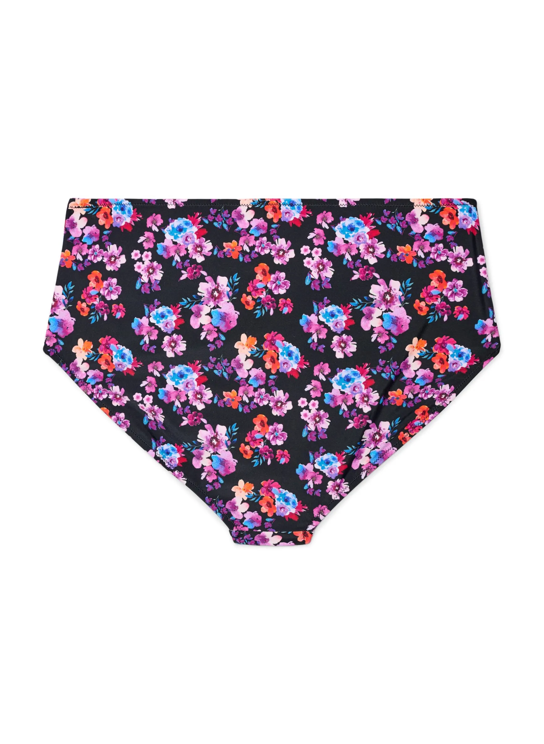 Hoch taillierte Bikinihosen mit Muster